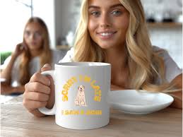 Sorry I'm Late, I saw a dog mug, cool coffee mug, funny mug, dog lovers  mug, funny work mug, dog lovers gift, gifts. gifts for her