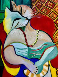 Old blind man with boy 1903. Cat Version Of The Dream By Pablo Picasso Painting By Olga Koval Saatchi Art