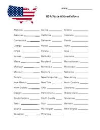 Now that i do, how much do you know of your own country? State Abbreviations Worksheet Teachers Pay Teachers