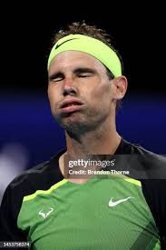 Rafael Nadal of Spain celebrates winning a point in the Group D match...  News Photo
