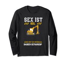 Bagger: Sex Ist Geil Aber Bist Du Schonmal Ba... Construction Worker  Long-Sleeved Shirt, black : Amazon.de: Fashion