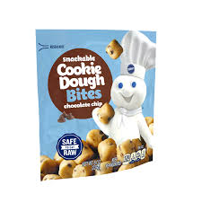 Pillsbury now makes cookie dough that is safe to eat raw! Pillsbury Snackable Chocolate Chip Cookie Dough Bites 8 Oz Premium Desserts Meijer Grocery Pharmacy Home More