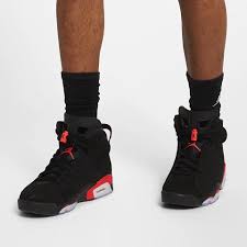 Jordan 6 Retro Og Black Infrared On Feet Looks More Red Compare To 2014 Release Will You Be Copping When These Drop On The 16th Jordans Sneakers Jordan 6