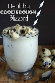 Healthy Chocolate Chip Cookie Dough Blizzard Neuroticmommy
