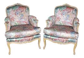 The typical side headrests of this reading chair have taken on an almost architectural form that could never go unnoticed. Vintage Used French Bergere Chairs Chairish