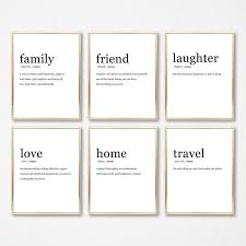 Definition Print Set Set Of 6 Definition Gift Prints Etsy In 2020 Definition Prints Dictionary Art Print Funny Definition
