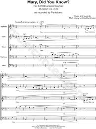 Dance Of The Sugar Plum Fairy Pentatonix Sheet Music Sheet Music Ptx Arrangement Of Mary Did You Know Choral Sheet Music Sheet Music Pentatonix