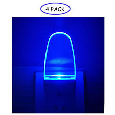 4 Pack Night Light Lamp With Dusk To Dawn Sensor Plug In Blue Led Night Light See This Great Product This Blue Night Lights Lamp Light Night Light Lamp