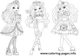 Lizzie hearts way too wonderland ever after high friv free. Apple White Briar Beauty Blondie Locks Ever After High Coloring Pages Printable