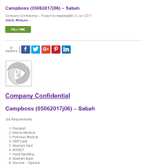 You can trust our experienced recruiters and professional job placement! Oil Gas Vacancies Campboss Sabah