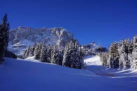 Freeride ciampinoi, wolkenstein in gröden, bike strecke. Skifahren Dolomiten Skigebiet In Italien