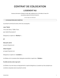 Bail De Colocation Modele Gratuit Pret A Imprimer Conforme 2020 Bailfacile