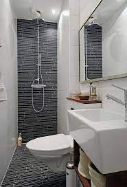 Desain kamar kos berdempet dengan tiap kamar memiliki kamar mandi sendiri diatur linear dengan pertimbangan sirkulasi pengguna dan sirkulasi penghawaan alami. 42 Desain Kamar Mandi Sempit Minimalis Ukuran Kecil Yang Cantik Desainrumahnya Com