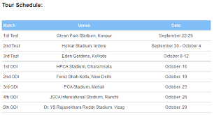 Their website also offers a mobile app. Cricbuzz Schedule