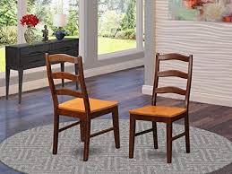 If purchasing a complete set, the cost to furnish a dining room will range from around $7,000 to $15,000. East West Furniture Henley Mid Century Dining Chairs Wooden Seat And Brown Solid Wood Frame Dining Room Chair Set Of Two Buy Online At Best Price In Uae Amazon Ae