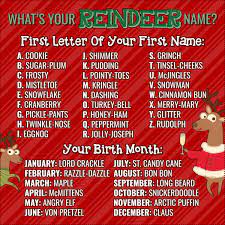 What S Your Reindeer Name Try Playbrain S Christmas Name Generators Playbrain Christmas Name Generator Christmas Names Funny Names