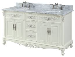 The bridgeport double vanity is rich in traditional style but with a refreshingly contemporary twist. 64 Verondia Classic Double Sink Bath Vanity Victorian Bathroom Vanities And Sink Consoles By Chans Furniture Houzz