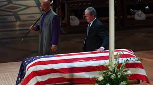 Bush's funeral, why did the bush family look so appalled after reading a letter given by donald trump? George H W Bush Funeral Michelle Obama Gets A Mint Other Moments