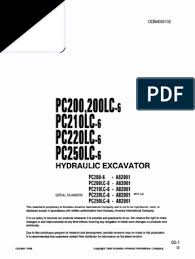 Fuel consumption varies depending on job conditions. Komatsu Pc200 6 Shop Manual Rope Pipe Fluid Conveyance