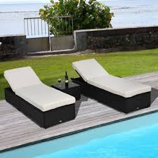 Birch Lane Patio Furniture Hazen 3 Piece Lounge Seating Group With Cushions Reviews Birch Lane Patio Chaise Lounge Wicker Chaise Lounge Garden Patio Furniture