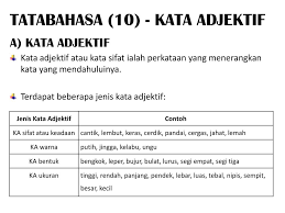 Lili dan azmi melihat tayar. Tatabahasa 10 Kata Adjektif Ppt Download