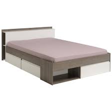 Betten kaufen lieferung aufbauservice 120x200 140x200 180x200 boxspringbett massivholz jetzt bett kaufen. Bett Most 2 Eiche Silber Weiss 160x200 Cm Online Bei Roller Kaufen