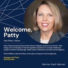 We're delighted to welcome Patricia Peden to Warren Kash Warren!