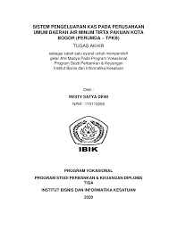 Financial accounting standards board (fasb). Pdf Istem Pengeluaran Kas Studi Kasus Pada Perusahaan Umum Daerah Air Minum Tirta Pakuan Kota Bogor
