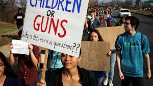 Florida massacre survivors chant 'vote them out'