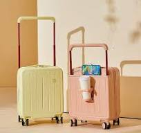 [Hot Item] Lightweight Luggage 18-Inch Boarding Case Multi-Functional Travel Case Wide Pull Rod Case