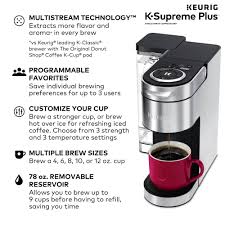 Looking for the best keurig coffee maker? Keurig K Supreme Plus Single Serve Coffee Maker Multistream Technology In Stainless Steel Kuahl Coffee Shop