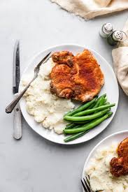 Preheat air fryer at 380°f/195°c for 4 minutes. Air Fryer Pork Chops Food Faith Fitness