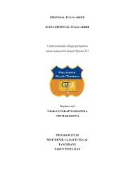 Feb 04, 2018 · hari ni saya akan share berkaitan dengan proposal atau kertas cadangan untuk projek tahun akhir. Format Proposal Tugas Akhir