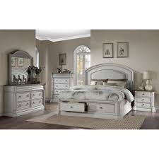 Gray 4 piece california king bedroom set allura rc willey. Acme Furniture York Shire Antique White Ck Bedroom Group 1 California King Bedroom Group Del Sol Furniture Bedroom Groups