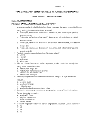 Uts geografi sma kelas 12. Soal Kebutuhan Dasar Manusia Kelas 11 Masnurul