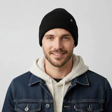 Flare Angora Wool Black Beanie