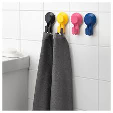 Tisken Hook With Suction Cup Mixed Colours Ikea Ireland Bathroom Door Hooks Ikea Color Mixing