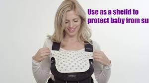 2 In 1 Bib Plus Sunshade For Baby Carrier Youtube