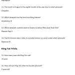 Many were content with the life they lived and items they had, while others were attempting to construct boats to. Ancient Egypt Trivia Questions And Answers Can You Answer Them All