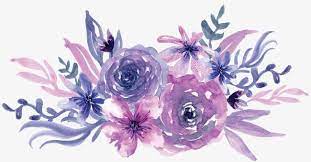 Rotate this 3d object and download from any angle. Watercolor Purple Flowers Flower Art Purple Watercolor Purple Flowers