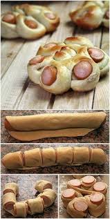 Creative Ideas Diy Flower Shaped Hotdog Bun Avec Images Recettes De Cuisine Cuisine Et Boissons Nourriture