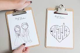 Employ the bold colors and graphic lines of gallerie and lay a design. Print These Free Coloring Pages For The Kids At Your Wedding
