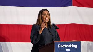 Thumbnail for Anderson Cooper says it was 'not a great look' for Letitia James to threaten to sue Trump after her election