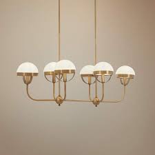 Can be shortened to your desired length. Tannehill 38 Wide Aged Brass Kitchen Island Light Pendant 58g38 Lamps Plus