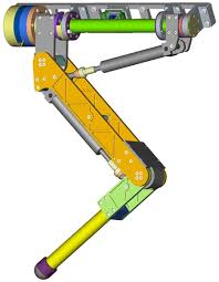 Leg Design For Hyq The Hydraulically Actuated Quadruped Robot By Iit Image Iit Futuristic Robot Mechanical Design Robot Leg