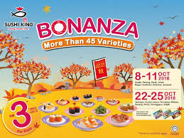 Looking for sushi king opening hours? Sushi King Bonanza Rm3 Promotion 2018 Aroma Asian
