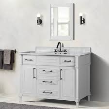 White Basin Bathroom Vanity