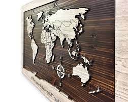 A large size wooden world map will become a nice interior detail in any room or office. Pin On Wooden World Maps