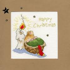 The world of cross stitching. First Christmas Margaret Sherry Cross Stitch Card