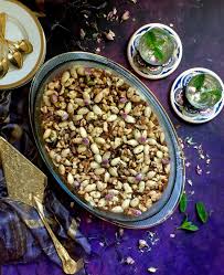 Dessert Pistazien Orangenblutenwasser Griess Syrische Rezepte Syrisches Essen Orientalisches Essen